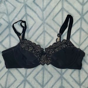 Bali Lace Desire Smoothing underwire bra 34B Black/Champagne Shimmer(nude)